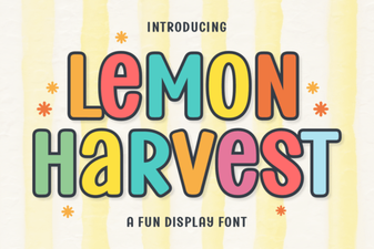 Lemon Harvest Font for Rustic Bakery Branding