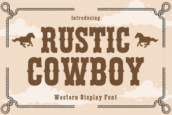 Designing Western Brands with a Rustic Cowboy Font