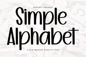 Simple Alphabet Font Ideas for Minimalist Design