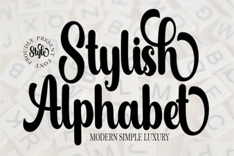 Elevate Your Typography with a Stylish Alphabet Font