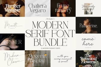 Modern Bundle Font Ideas for Creative Web Design